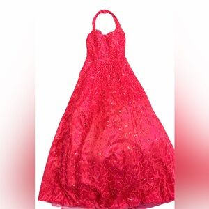 Alyce Paris size 8 pink Barbie prom dress